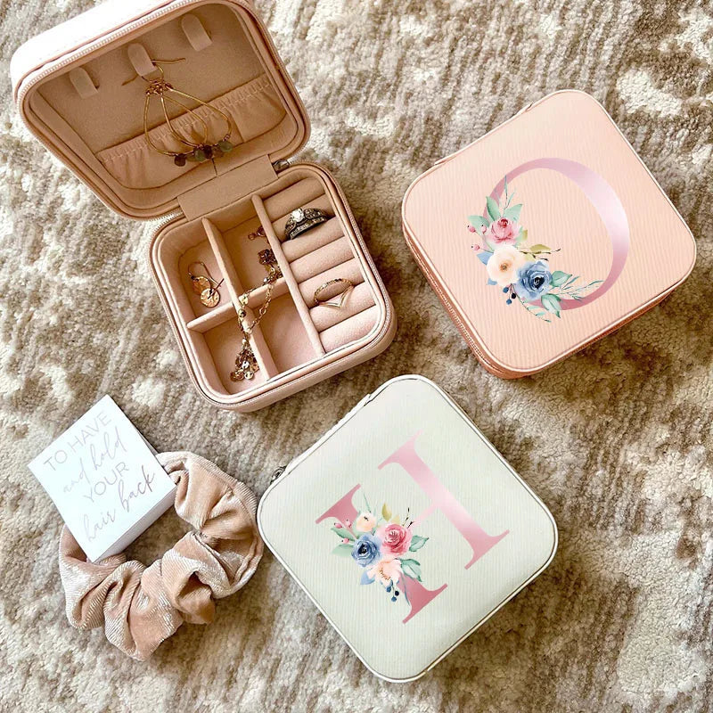 Elegant Jewelry Box for Bridesmaid Proposal Gift, Customised Jewelry Storage Box, Ring Box for Wedding Ceremony
