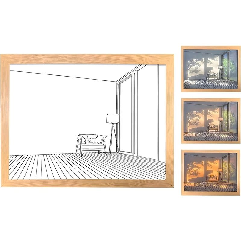 Decorative LED Light Painting USB Dimming Lamp 10