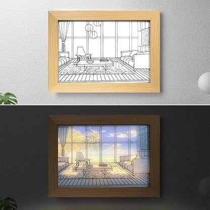 Decorative LED Light Painting USB Dimming Lamp 4