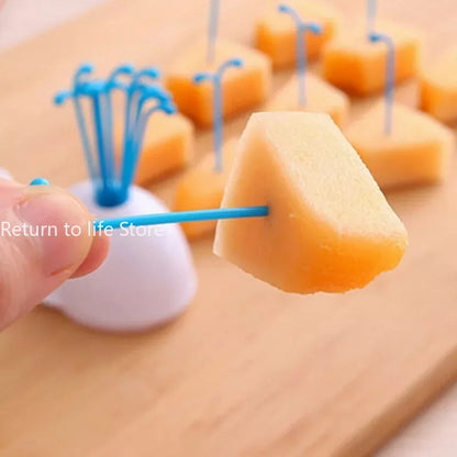 Cute Beluga White Whale Kitchen Accessories, Cooking Tools for Fruit Vegetables, Party Home Decor Fork Set