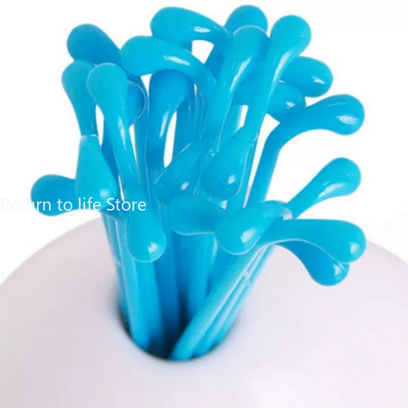 Cute Beluga White Whale Kitchen Accessories, Cooking Tools for Fruit Vegetables, Party Home Decor Fork Set