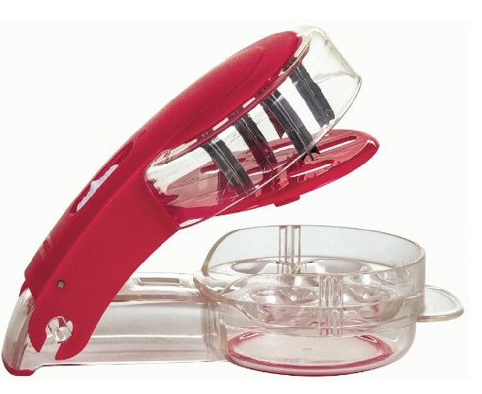 6 Hole Cherry Corer With Container Kitchen Gadgets Tools, Novelty Cherry Pitter Stone Corer Remover, Pit 6 Fruit Tool