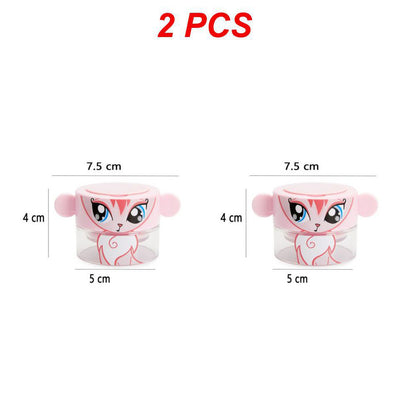 Cartoon Pill Grinder Pulverizer Portable Tablet Crusher Medicine Dispenser Storage Container 5