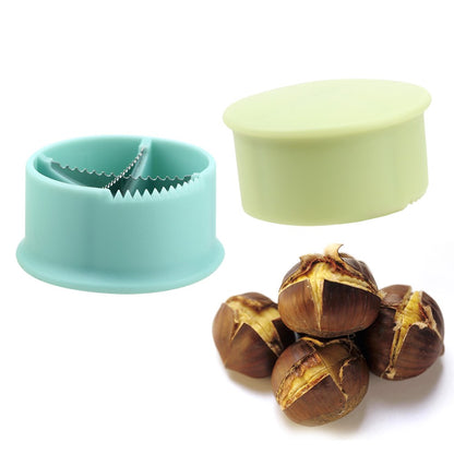 Kitchen Walnut Tongs Can Opener Gadget, Multifunctional Nut Biscuit Shelling Machine, Cross Knife Chestnut Quick Opening