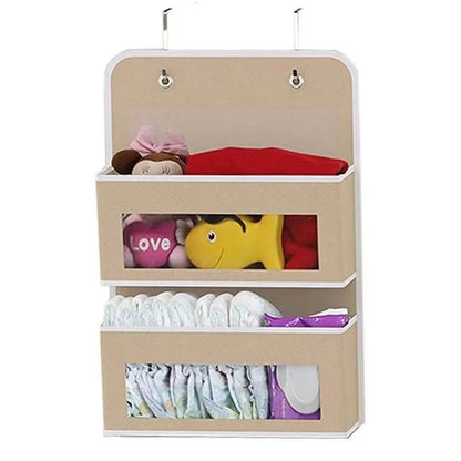 5 Shelf Hanging Storage Organizer Behind Door Anti Tilt Large Capacity Pockets 6