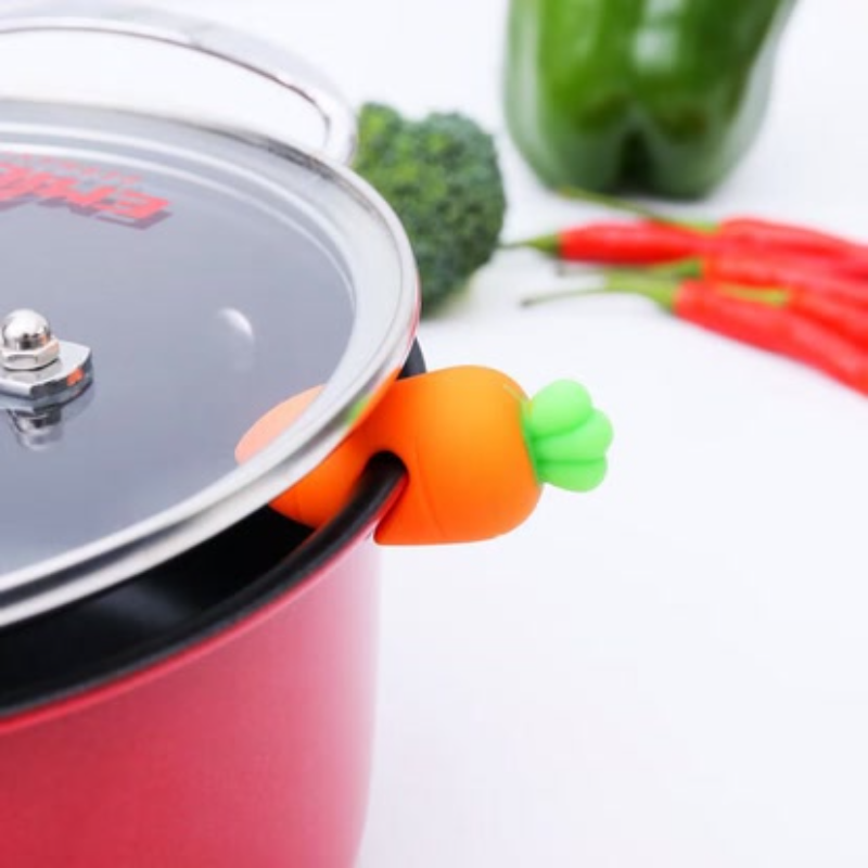 Silicone Anti Overflow Pot Lid Lifter, Creative Kitchen Heat Dissipation Tool, Prevent Mess When Cooking Porridge