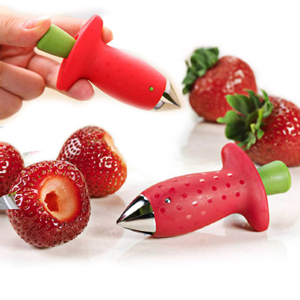 Strawberry Huller Pineapple Cutters, Tomato Stalks Remover Knife, Leaf Cleaner Kitchen Accessories Fruit Tool
