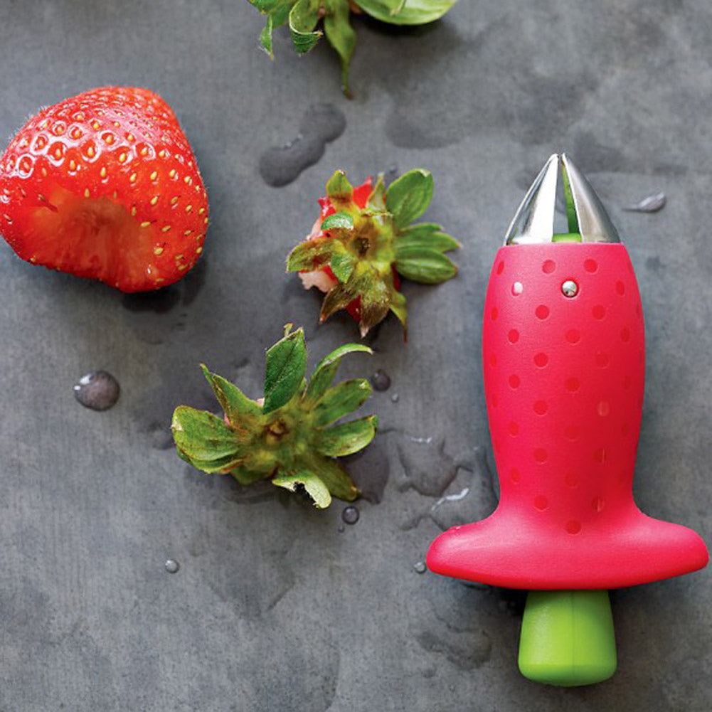 Strawberry Huller Pineapple Cutters, Tomato Stalks Remover Knife, Leaf Cleaner Kitchen Accessories Fruit Tool