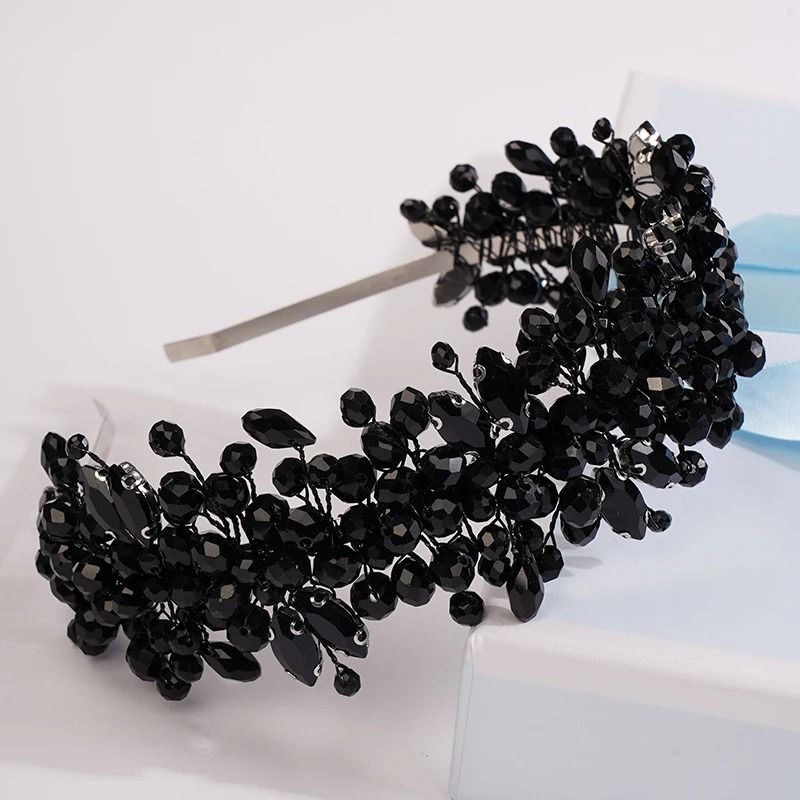 Women Rhinestone Bridal Tiara Headband Handmade 1