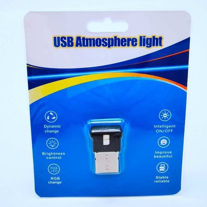 Mini USB Ambient Light LED, RGB 8 Color Variable Ambient Light for Car Laptop Keyboard, Atmosphere Night Lamp