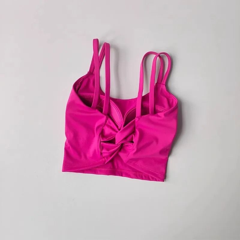 Womens Back Knotted Push Up Sports Bra For Fitness And Yoga 5