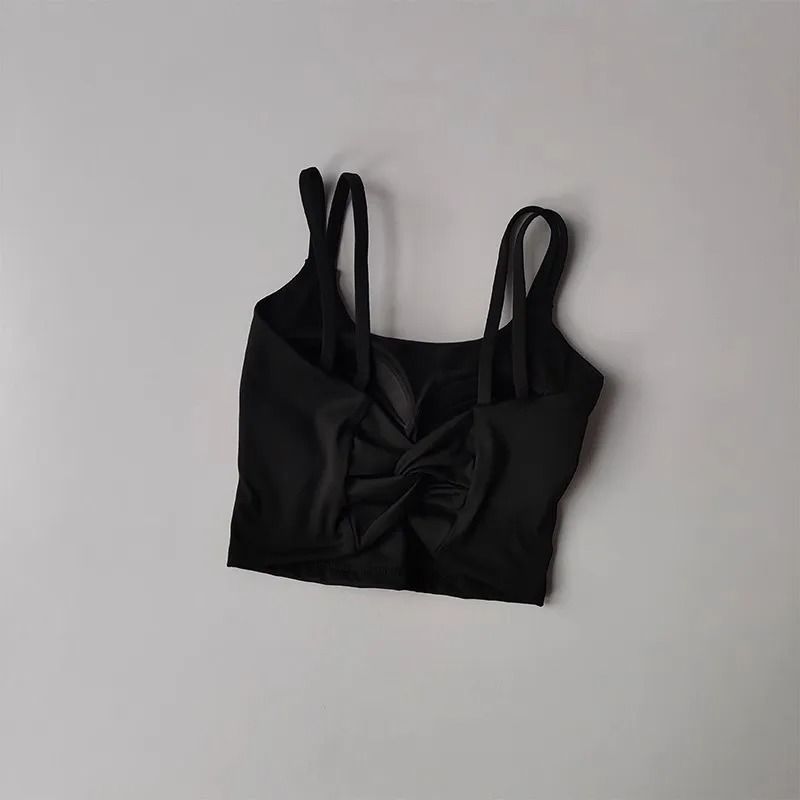 Womens Back Knotted Push Up Sports Bra For Fitness And Yoga 8