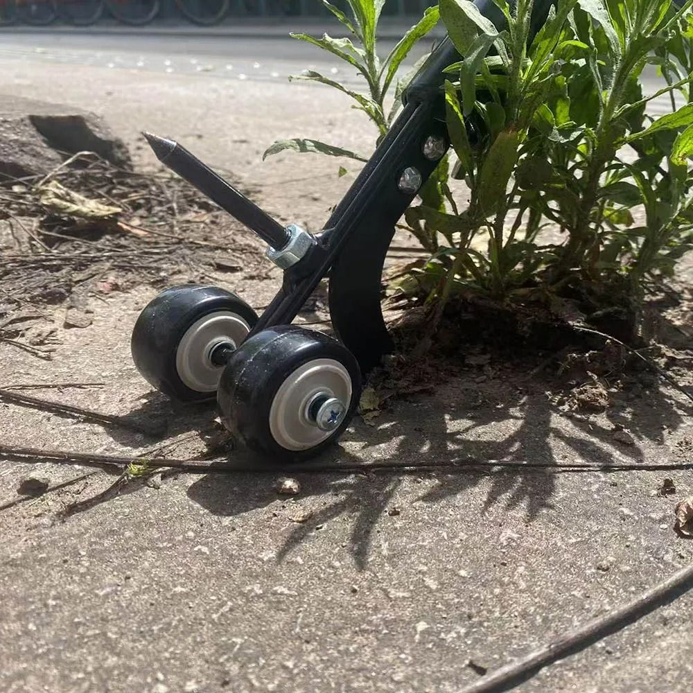 Heavy Duty Garden Weeder With Auxiliary Wheels And Lawn Cutter 1