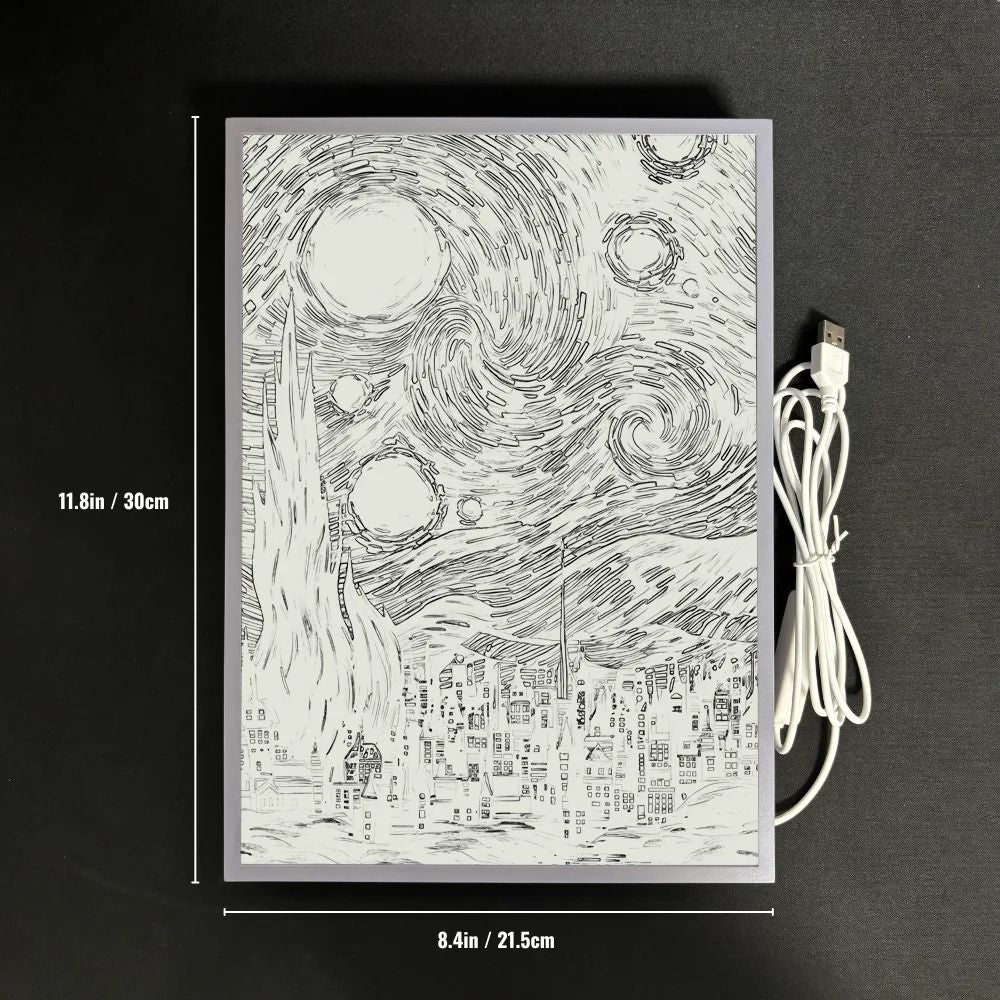 Starry Night Artistic LED Night Light Room Decor Lamp 7