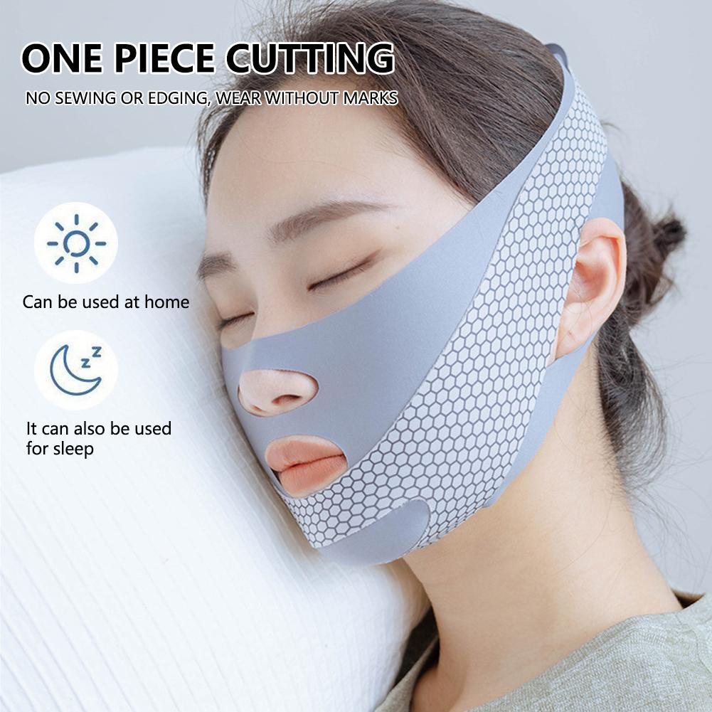 Chin Strap for Sleeping, Adjustable Face V Shaper, Jaw Exerciser, Double Chin Mask, Reusable V Face Lifting Strap