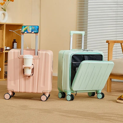 Lightweight 18 Inch Travel Suitcase With Large Capacity And Swivel Wheels 1