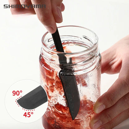 Food Grade Silicone Jam Spatula Kitchen Deep Bottle Scraper, Long Handle Spatulas for Cream Cake Mixing Batter