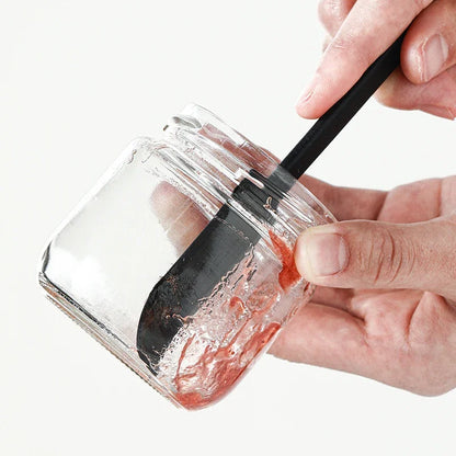 Food Grade Silicone Jam Spatula Kitchen Deep Bottle Scraper, Long Handle Spatulas for Cream Cake Mixing Batter