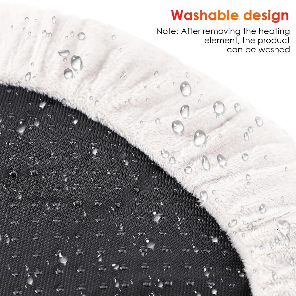 USB Winter Electric Foot Heating Pad Soft Plush Under Desk Warmer 3