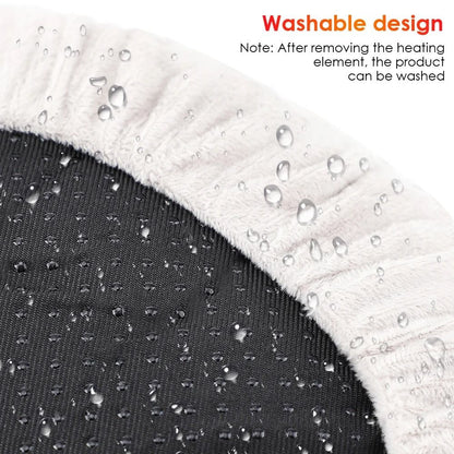 USB Winter Electric Foot Heating Pad Soft Plush Under Desk Warmer 3