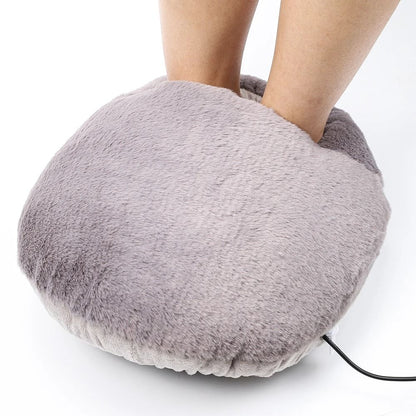 USB Winter Electric Foot Heating Pad Soft Plush Under Desk Warmer 7