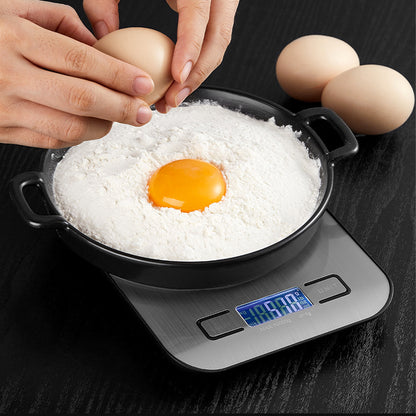USB Charging Digital Kitchen Scale LCD Display 10Kg 1g Electronic Weights Scales, Food Weighing Scale for Cooking Baking