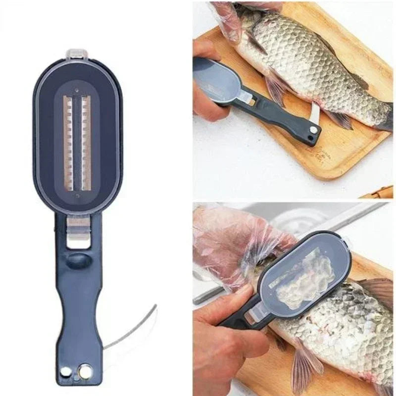 Fish Skin Brush Scraping Fishing Scale Brush, Fast Remove Fish Knife, Cleaning Peeler Graters Scaler Scraper Seafood Too