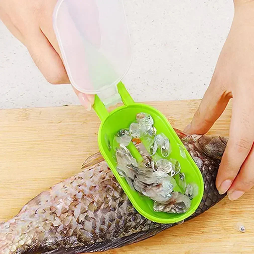 Fish Skin Brush Scraping Fishing Scale Brush Fast Remove Fish Knife Cleaning Peeler Graters Scaler  1
