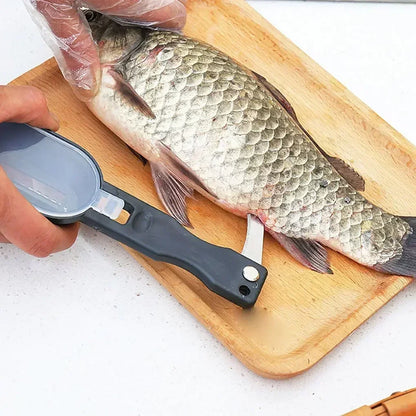 Fish Skin Brush Scraping Fishing Scale Brush Fast Remove Fish Knife Cleaning Peeler Graters Scaler  2