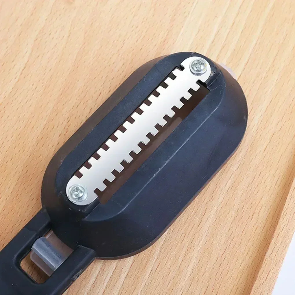 Fish Skin Brush Scraping Fishing Scale Brush Fast Remove Fish Knife Cleaning Peeler Graters Scaler  4