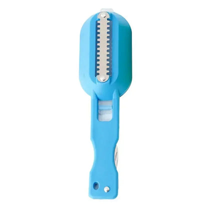 Fish Skin Brush Scraping Fishing Scale Brush Fast Remove Fish Knife Cleaning Peeler Graters Scaler  6