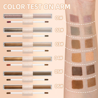 Waterproof Shimmer Highlight Pen, Nude Eye Makeup Liquid, Contour Shadow Stick, Pearly Matte, Eyeshadow Cream Smooth