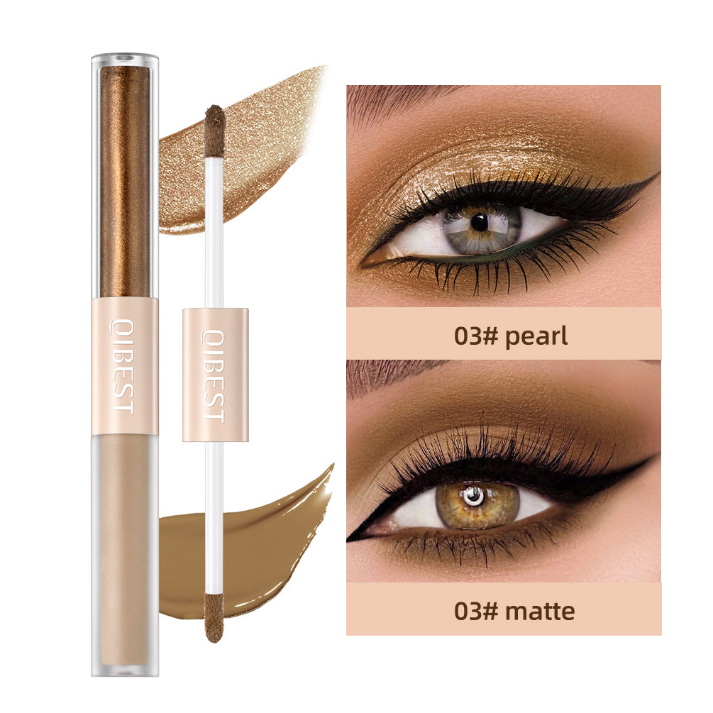 Waterproof Shimmer Highlight Pen, Nude Eye Makeup Liquid, Contour Shadow Stick, Pearly Matte, Eyeshadow Cream Smooth