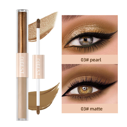 Waterproof Shimmer Highlight Pen, Nude Eye Makeup Liquid, Contour Shadow Stick, Pearly Matte, Eyeshadow Cream Smooth