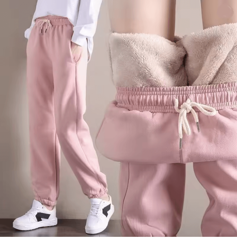 WinterFleece Women Harem Joggers With Drawstring 3