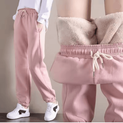 WinterFleece Women Harem Joggers With Drawstring 3