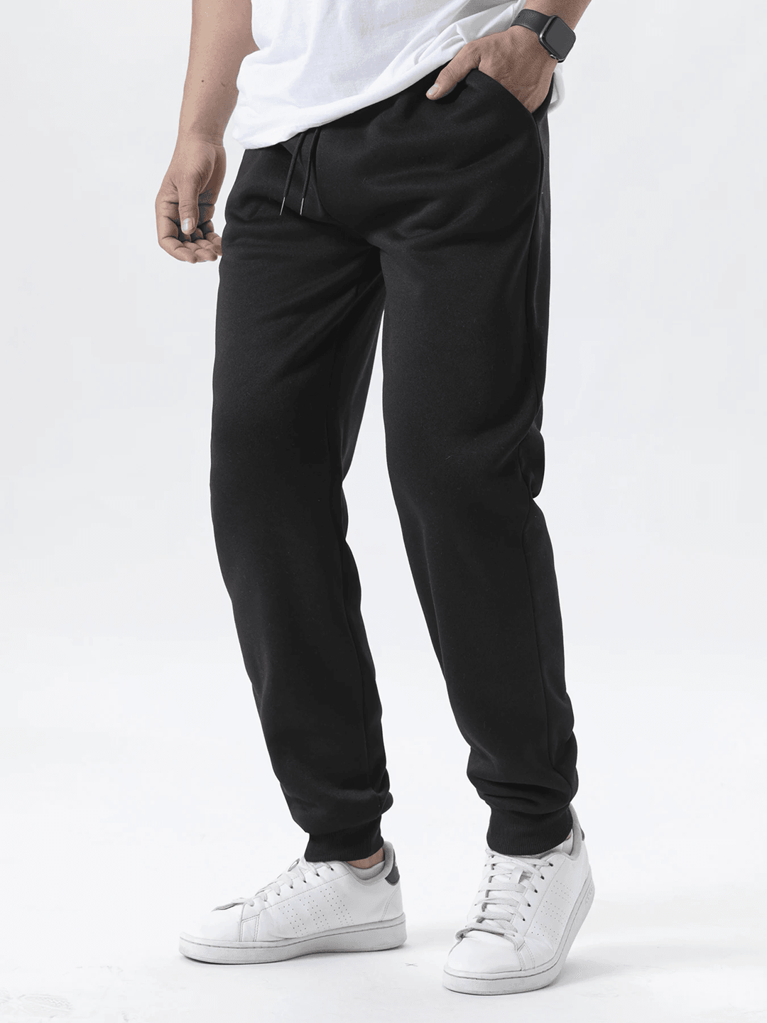 WinterFlex Men Fleece Jogger Pants Elastic Waist Casual Trousers 1