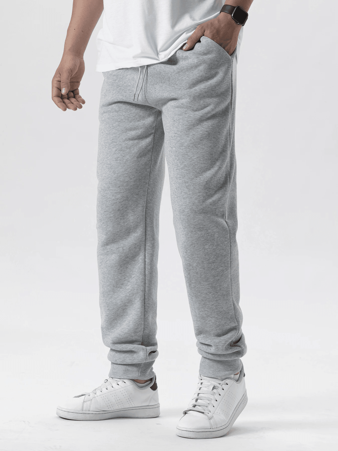 WinterFlex Men Fleece Jogger Pants Elastic Waist Casual Trousers 2