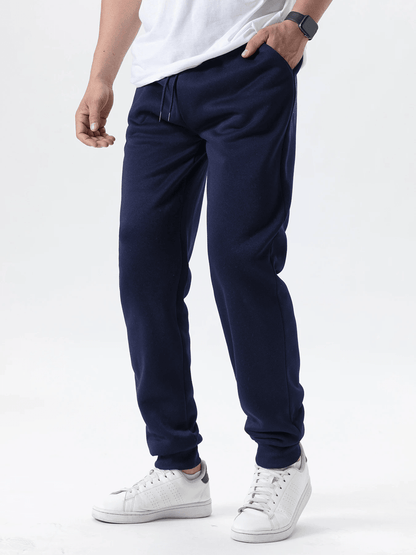 WinterFlex Men Fleece Jogger Pants Elastic Waist Casual Trousers 5