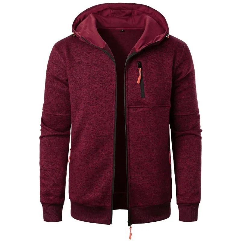 New Streetwear Mens Oversize Zipper Hooded Winter Sweatshirt With Long Sleeves And Warm Outdoor Tra 8