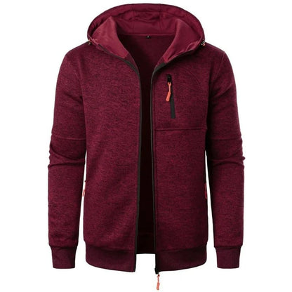 New Streetwear Mens Oversize Zipper Hooded Winter Sweatshirt With Long Sleeves And Warm Outdoor Tra 8