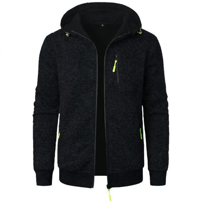 New Streetwear Mens Oversize Zipper Hooded Winter Sweatshirt With Long Sleeves And Warm Outdoor Tra 5