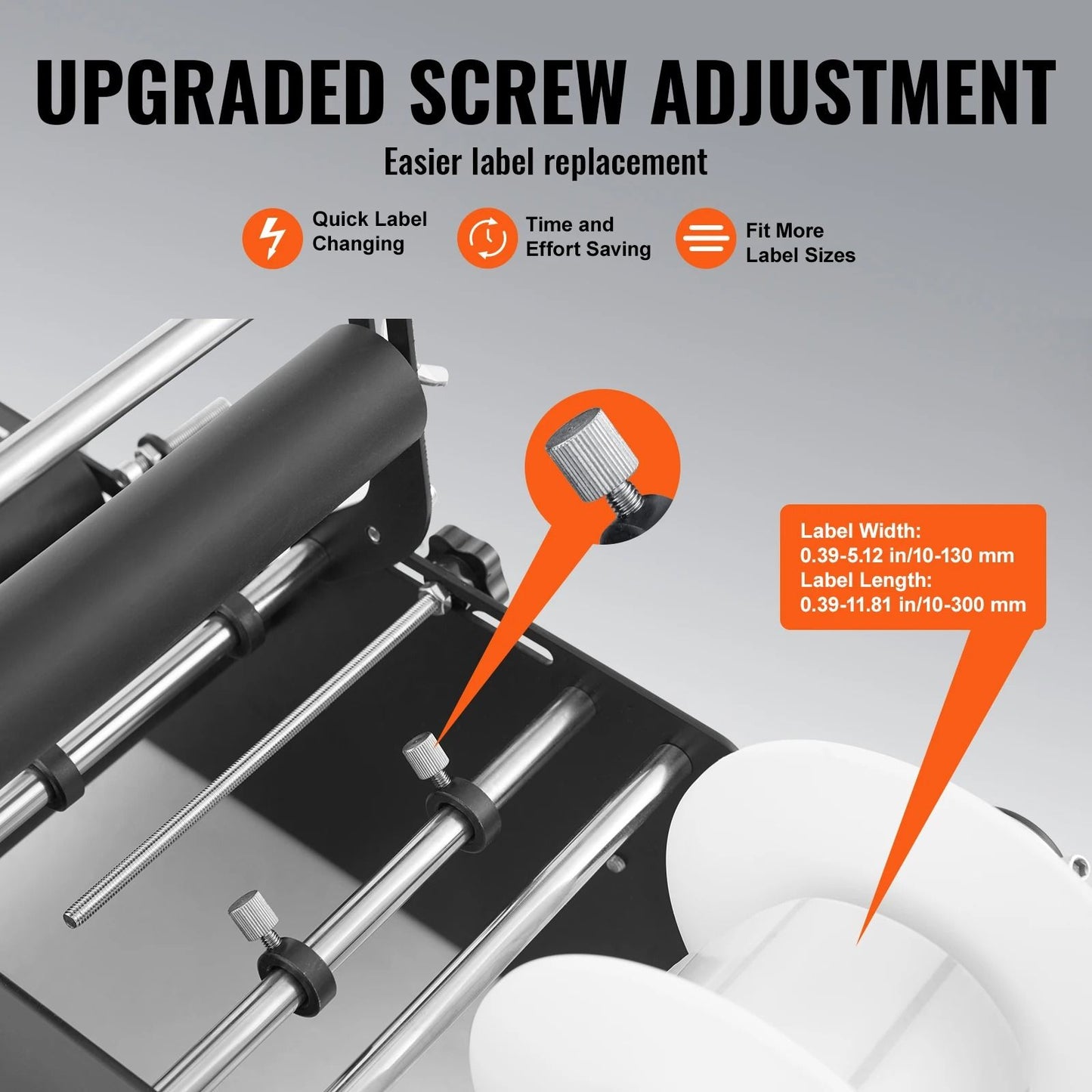 SucceBuy Manual Round Bottle Labeling Machine Adjustable Bottle Labeler With Pressing Bar 3