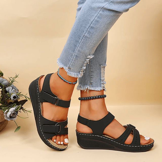 SoftStitch Women Flat Open Toe Sandals 2