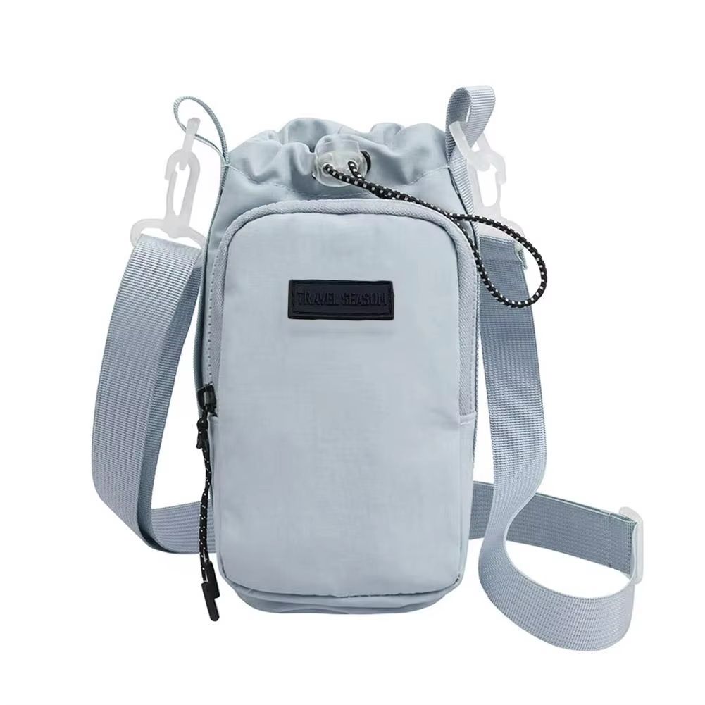 Portable Water Bottle Bag Adjustable Shoulder Strap Sleeve For Hiking Walking Camping Gym 9