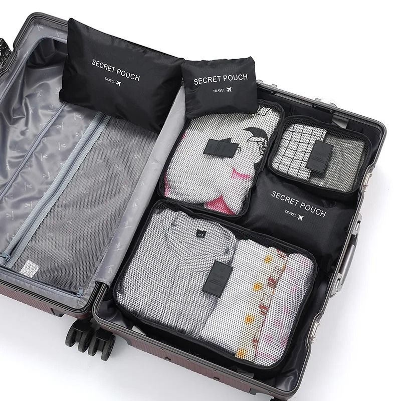 Women 6 Piece Travel Packing Cube Organizer Set 10