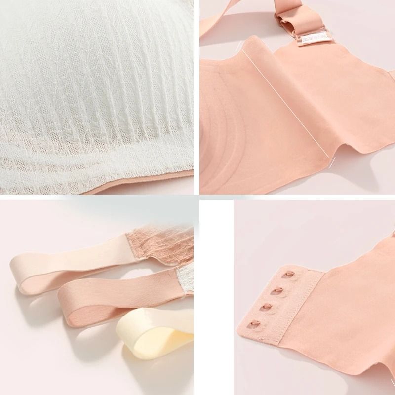 FallSweet Plus Size Seamless Wire Free Push Up Comfort Bralette 4