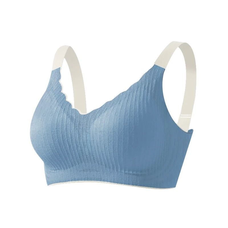 FallSweet Plus Size Seamless Wire Free Push Up Comfort Bralette 8