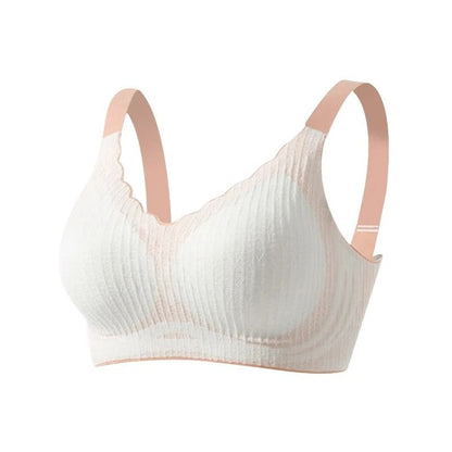 FallSweet Plus Size Seamless Wire Free Push Up Comfort Bralette 5