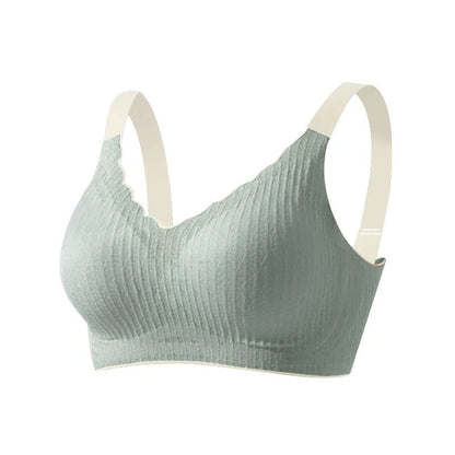 FallSweet Plus Size Seamless Wire Free Push Up Comfort Bralette 6